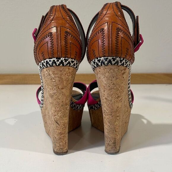 Rupert Sanderson Wedge/Platform Sandals Size 38.5 - Picture 6 of 12